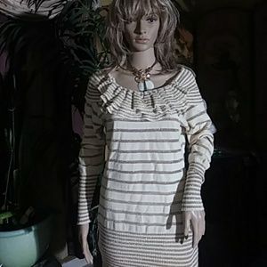 💢Arden B Lurex gold beige tunic